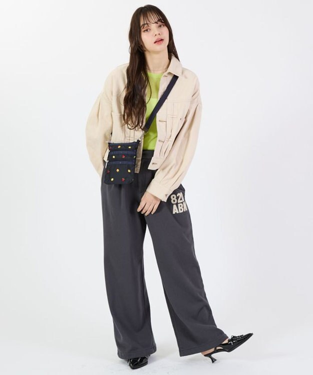 LeSportsac 3 ZIP CROSSBODY/ミックスドフルーツエンブロイダリー ミックスドフルーツエンブロイダリー