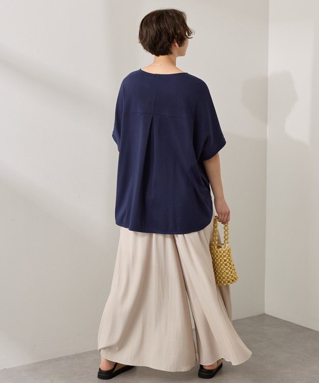 AMERICAN HOLIC 【接触冷感】スムースニュアンスロングプルオーバー Navy