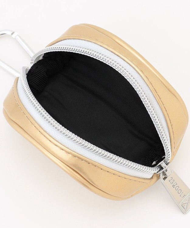 23区GOLF 【WOMEN】エレガントエナメルボールポーチ ゴールド系