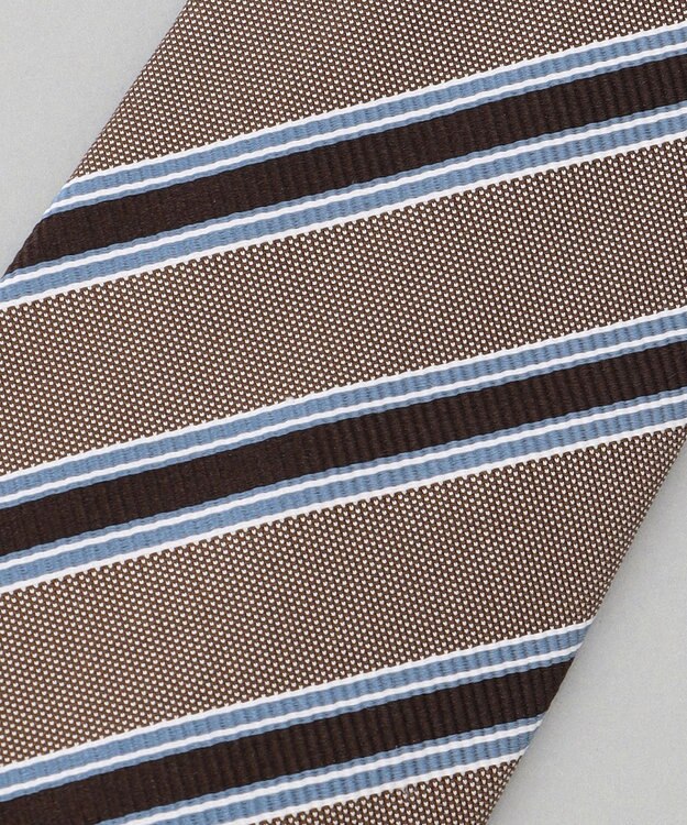 GOTAIRIKU Fermo Fossati_レジメンタル ネクタイ ダークブラウン系1