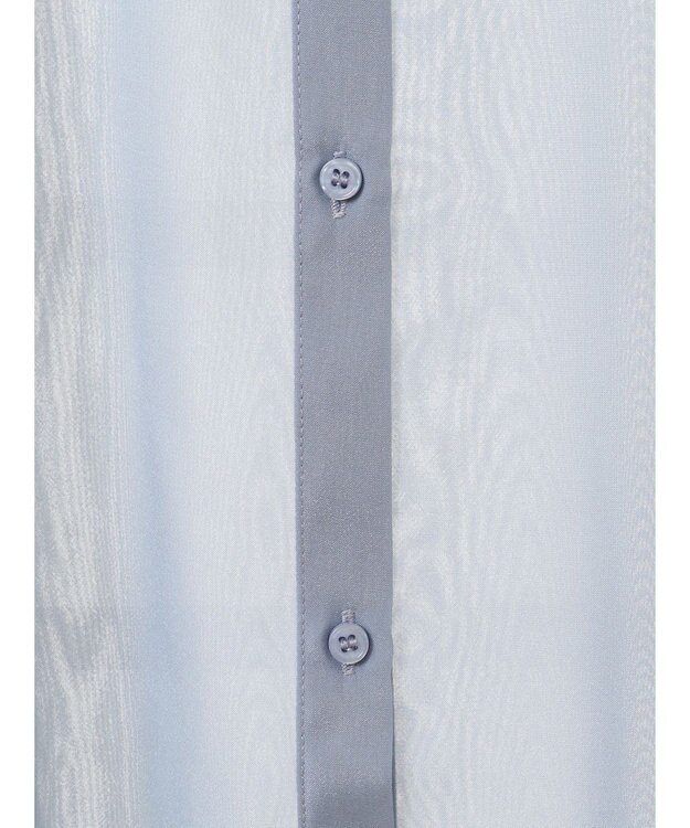 Green Parks シアーシャイニーシャツ Blue