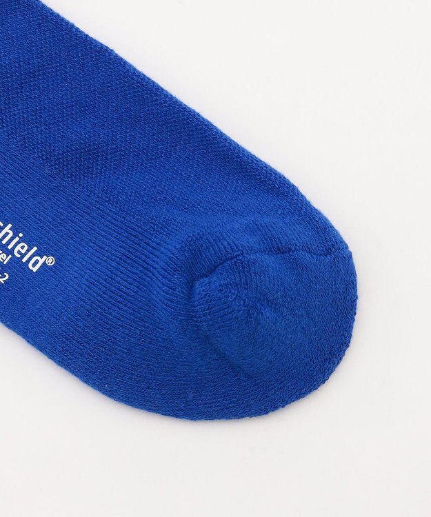 PW CIRCULUS 【虫よけ加工】【MEN】P-MOF ソックス ミドル丈 ゴルフ スカイブルー系