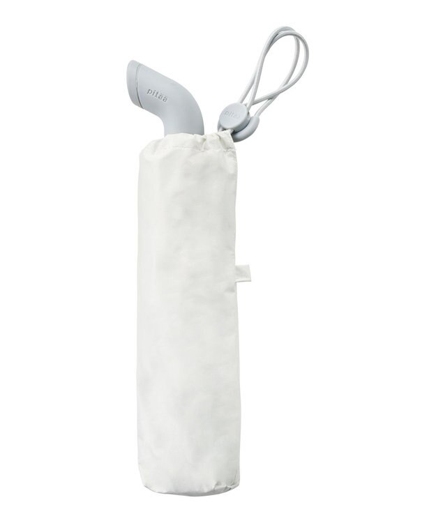 MOONBAT 【Pitaa】マグネット 無地 晴雨兼用日傘 折りたたみ傘 遮光率100%/UVカット率100%/UPF50+/遮熱効果/撥水加工/55cm ホワイト