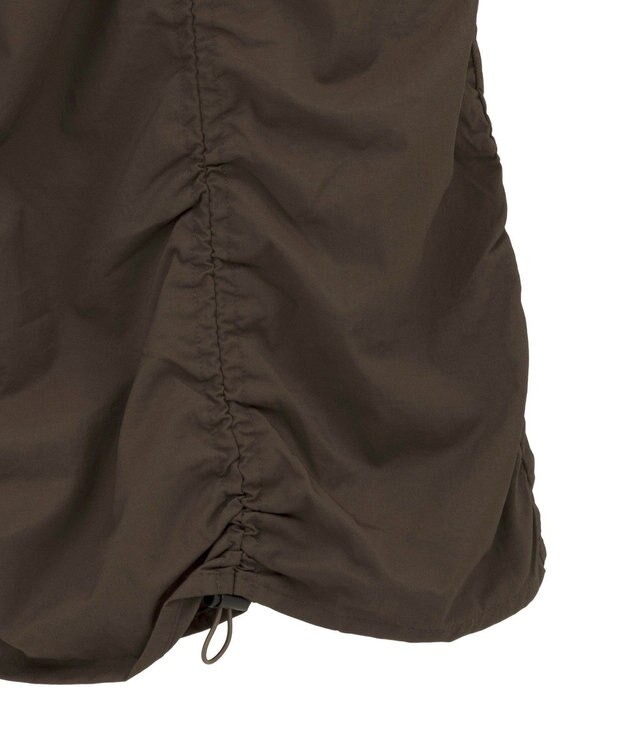 CRAFT STANDARD BOUTIQUE ドロストシャーリングデザインスカート Brown