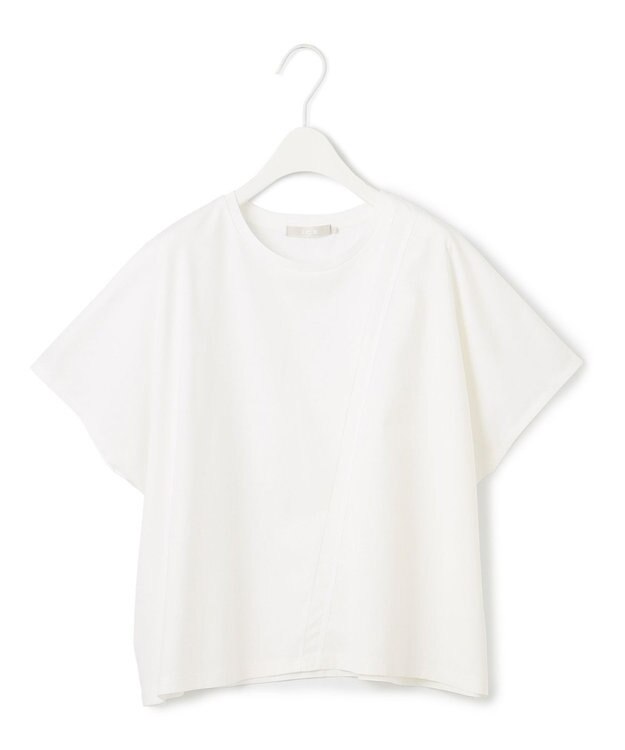 ICB 【洗える】シルケットコンビスムース カットソー オフホワイト系