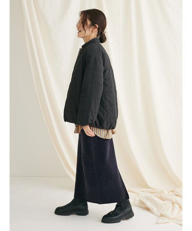 CRAFT STANDARD BOUTIQUE 蓄熱 スクエアキルトブルゾン Black