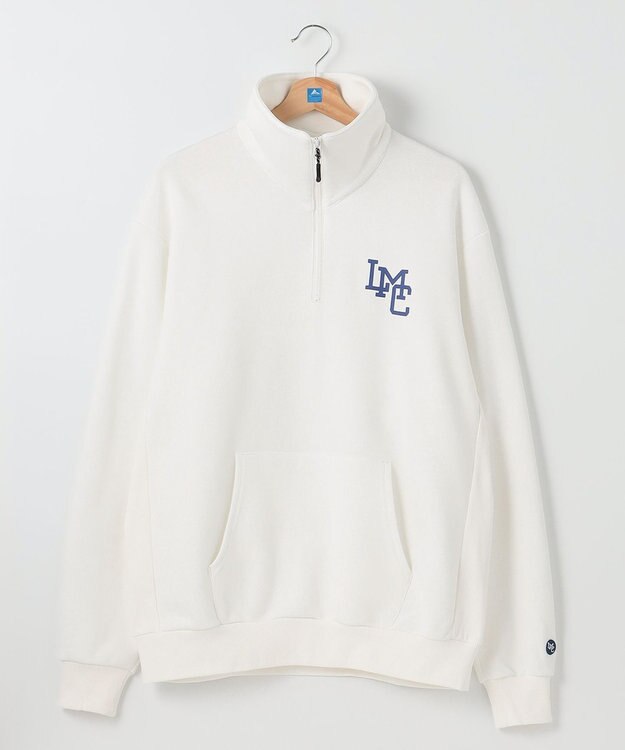 SHARE PARK LADIES 【UNISEX】MVS裏毛ハーフジップスウェット（S・Mサイズ） ホワイト