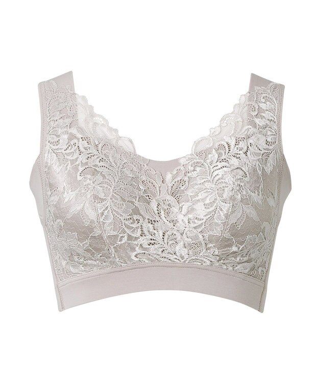 BRADELIS New York 【BRADELIS NewYork peace】　素肌しっとりハッピーバストブラ23 とろけるような肌ざわりで美胸メイクする補正ブラ パールグレージュ