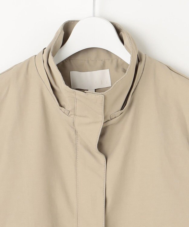 自由区 【カタログ掲載・撥水加工・洗える】コットンナイロンタッサー ブルゾン ベージュ