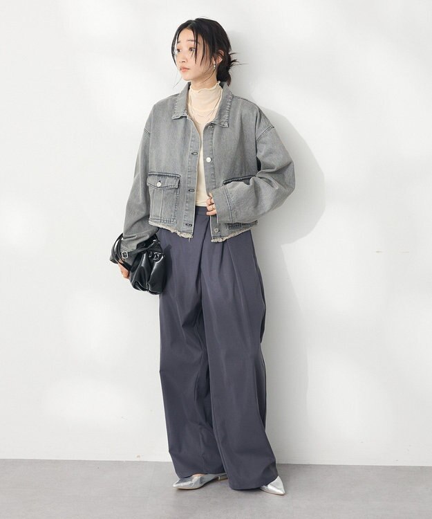 CRAFT STANDARD BOUTIQUE カットオフデニムショートジャケット Gray
