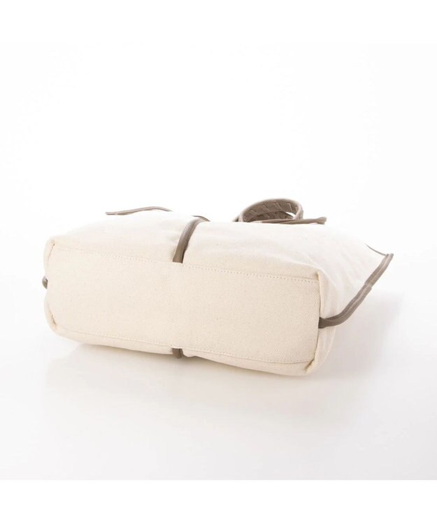 UNBILLION perche コットン×牛革付属トートバッグ L オーク