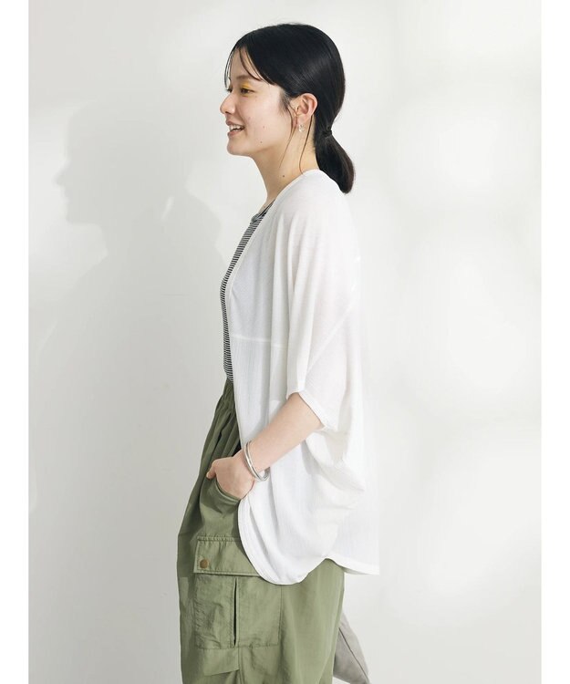 CRAFT STANDARD BOUTIQUE ランダムテレコモモンガカーディガン Off White