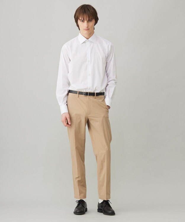 UNFILO MENS ドライ ストレッチ ドレスシャツ ホワイト