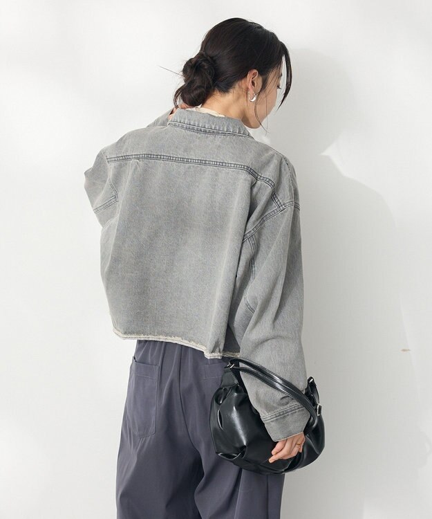 CRAFT STANDARD BOUTIQUE カットオフデニムショートジャケット Gray