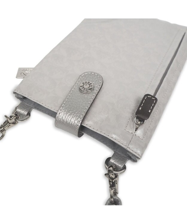 PELLE BORSA パスポートサイズショルダーバッグ Alive アライブ 4306 シルバー