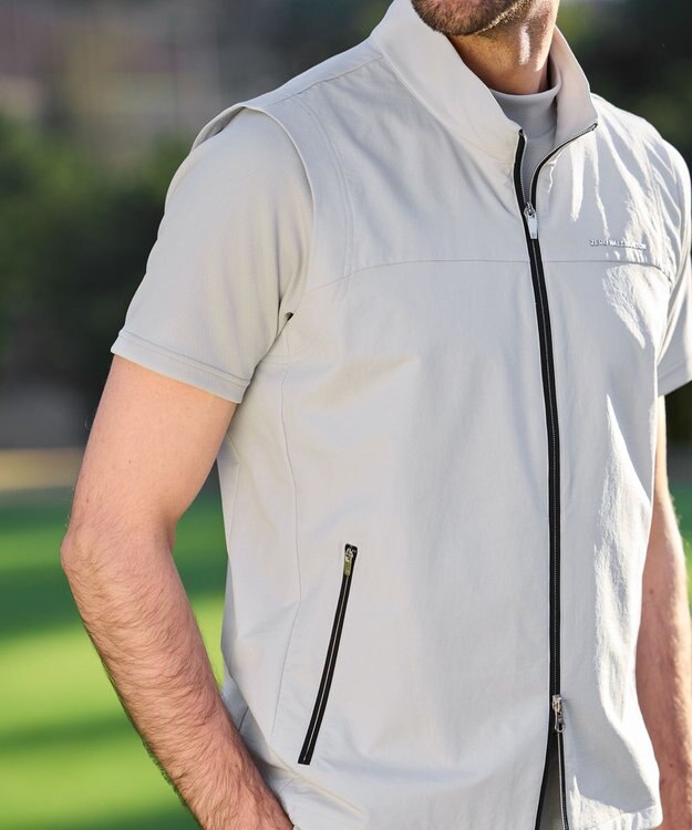 ZERO HALLIBURTON 【撥水・ストレッチ】 ドライソロテックスベスト ZHG-M5S1b 82942 シルバーグレー