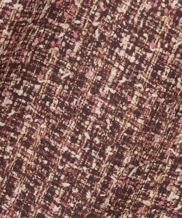 自由区 S プリントジャガードストレッチ スカート ベージュ系5