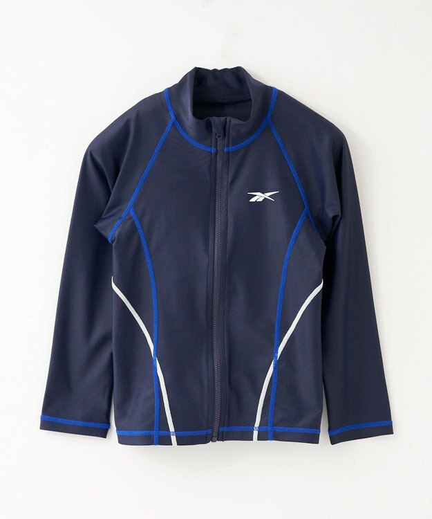 OP／FILA 【Reebok】長袖フルジップラッシュガード ネイビー