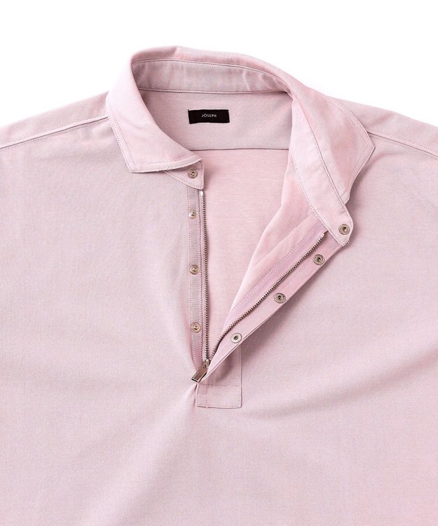 JOSEPH HOMME 【接触冷感】アイスコットンカノコ　ポロ ローズ系