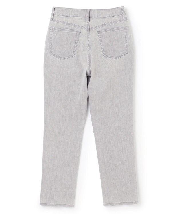 UNFILO センタープレステーパードデニム グレー