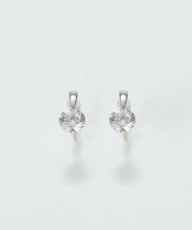 Phoebe 【痛くないシリーズ/金属アレルギー対応】スターリスビジューライトフィットイヤリング　シルバー シルバー