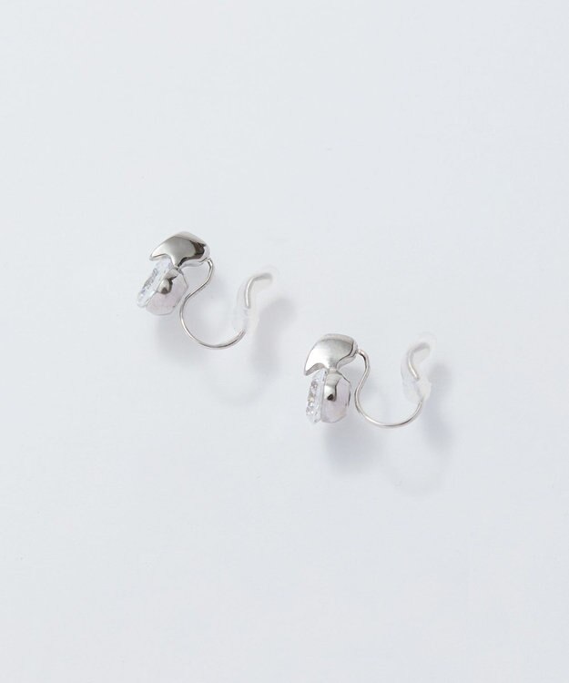 Phoebe 【痛くないシリーズ/金属アレルギー対応】スターリスビジューライトフィットイヤリング　シルバー シルバー