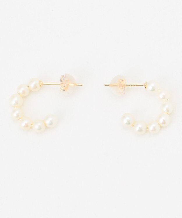 TOCCA 【WEB限定】FRILL PEARL PIERCED EARRINGS K10 淡水パール ピアス ゴールド系