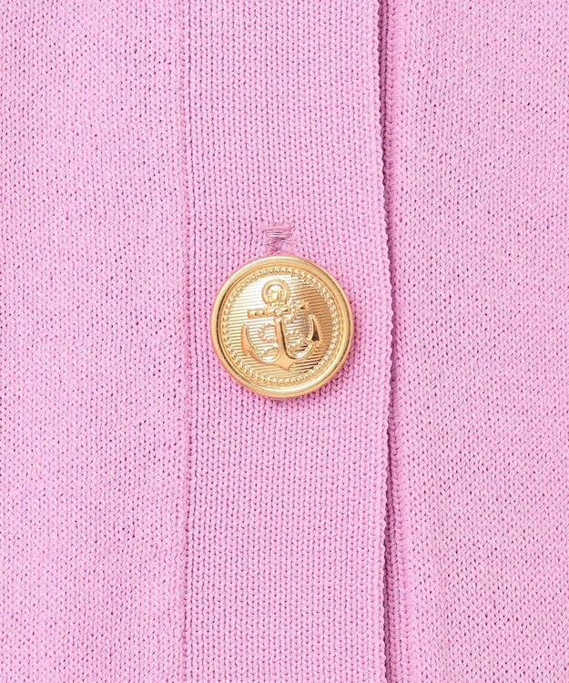 GRACE CONTINENTAL 配色ニットカーディガン ピンク