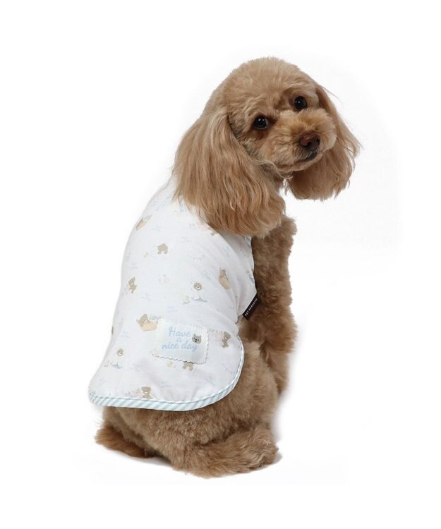 PET PARADISE 犬の服 犬 タンクトップ 【小型犬】 くま デイリー柄 白~オフホワイト