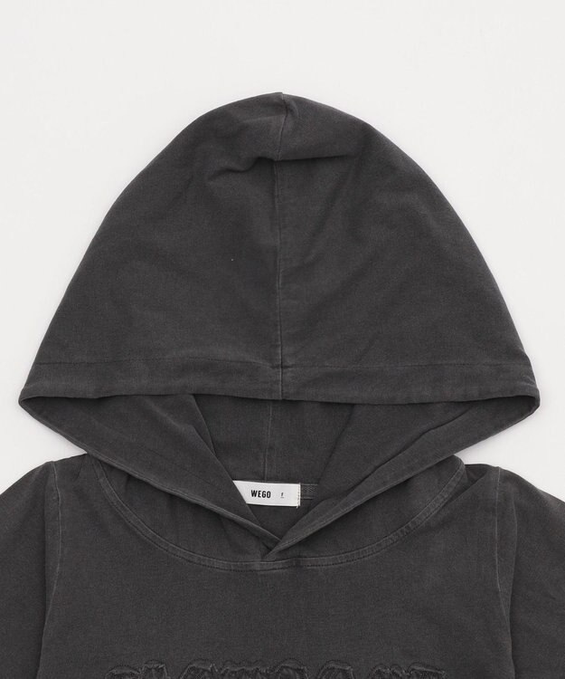 WEGO ピグメントフードちびT スミクロ