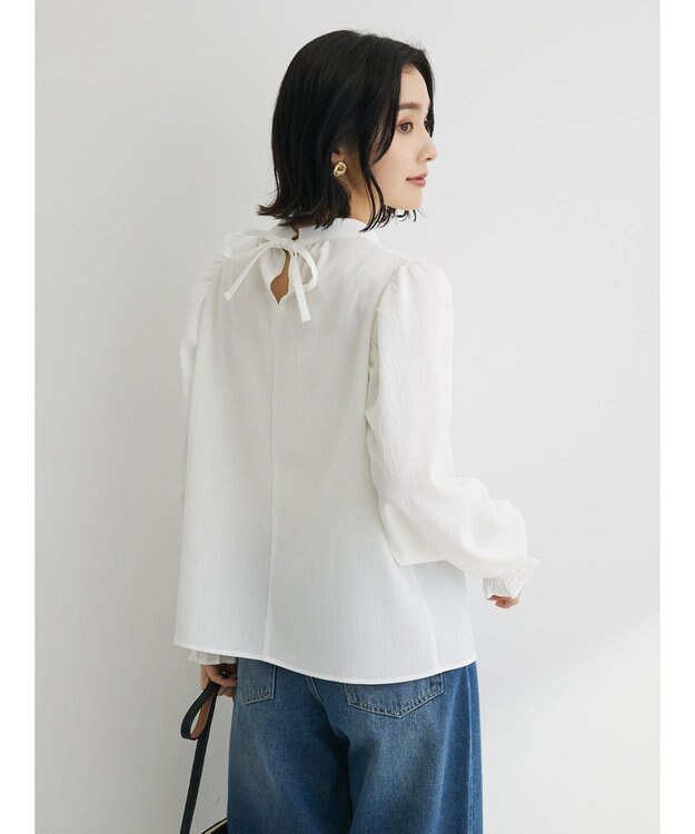 Green Parks ・ＥＬＥＮＣＡＲＥ　ＤＵＥ　ハイネックブラウス Off White