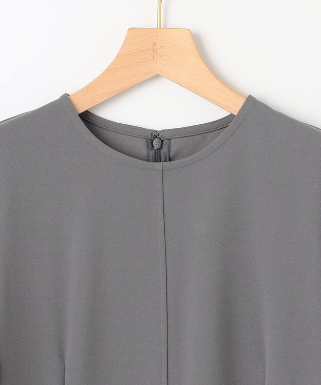 組曲 S ジョーゼットジャージーサック ワンピース グレー系