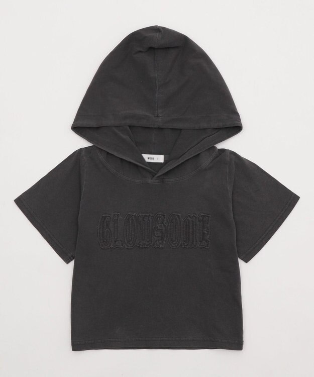 WEGO ピグメントフードちびT スミクロ