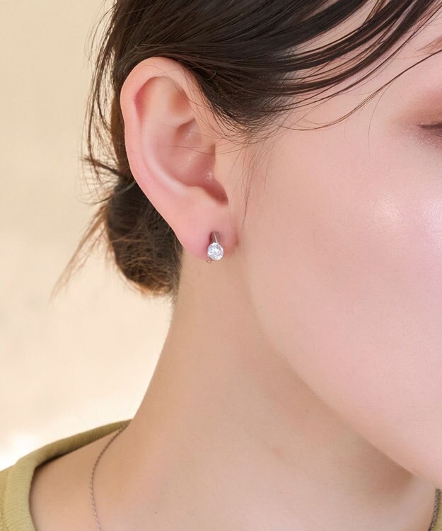 Phoebe 【痛くないシリーズ/金属アレルギー対応】スターリスビジューライトフィットイヤリング　シルバー シルバー