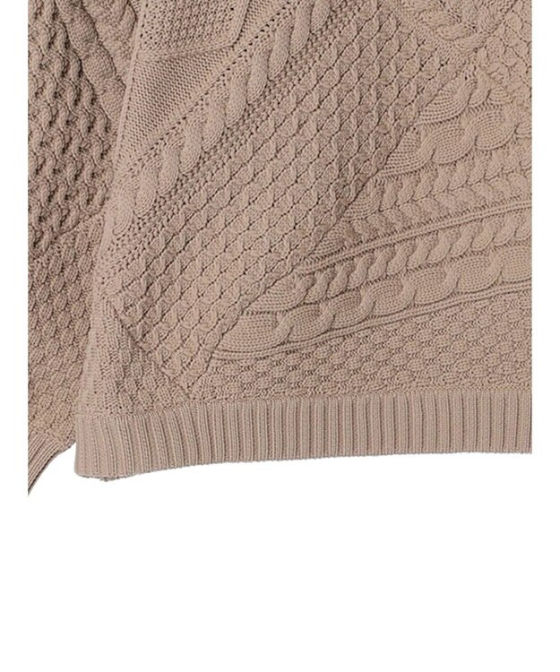 CRAFT STANDARD BOUTIQUE リサイクルポリエステルパッチワークプルオーバー Beige