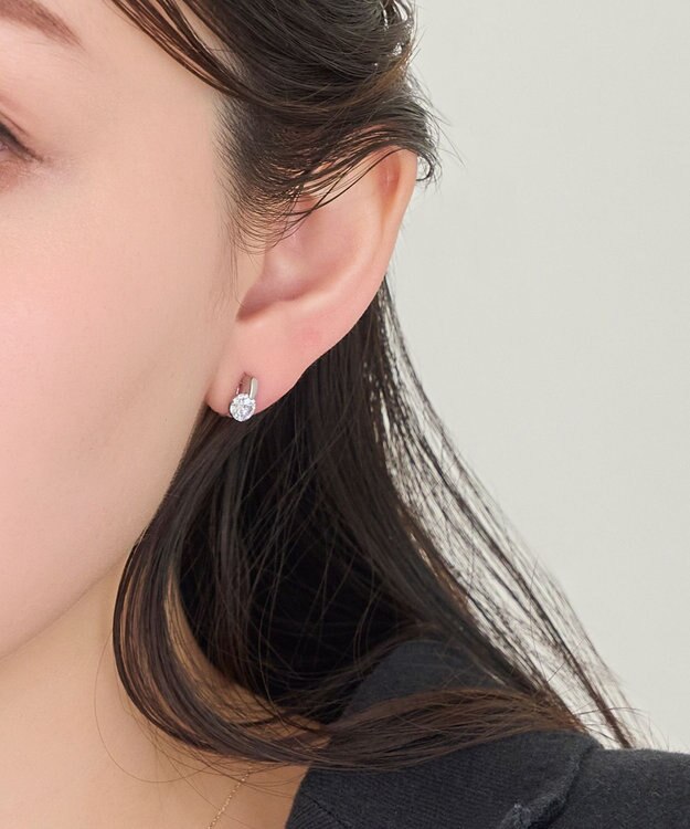 Phoebe 【痛くないシリーズ/金属アレルギー対応】スターリスビジューライトフィットイヤリング　シルバー シルバー