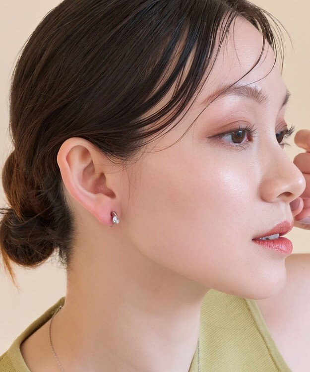 Phoebe 【痛くないシリーズ/金属アレルギー対応】スターリスビジューライトフィットイヤリング　シルバー シルバー