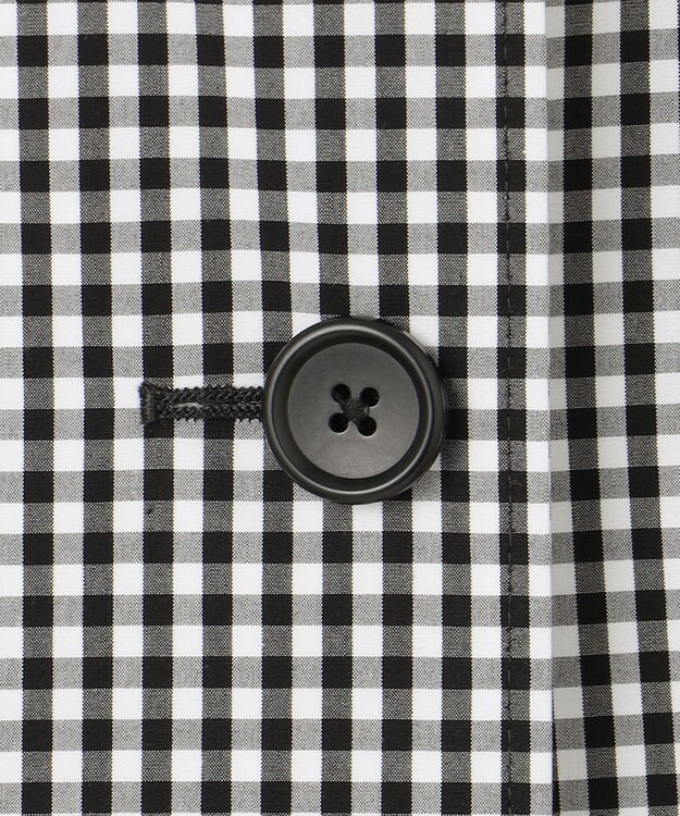 J.PRESS LADIES S 【洗える】 GIZAコットンギンガム ステンカラー コート ブラック系3