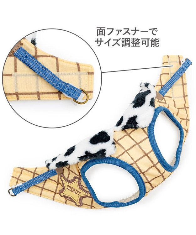 PET PARADISE ディズニー トイ・ストーリー ウッディ ベストハーネス ３Ｓ イエロー