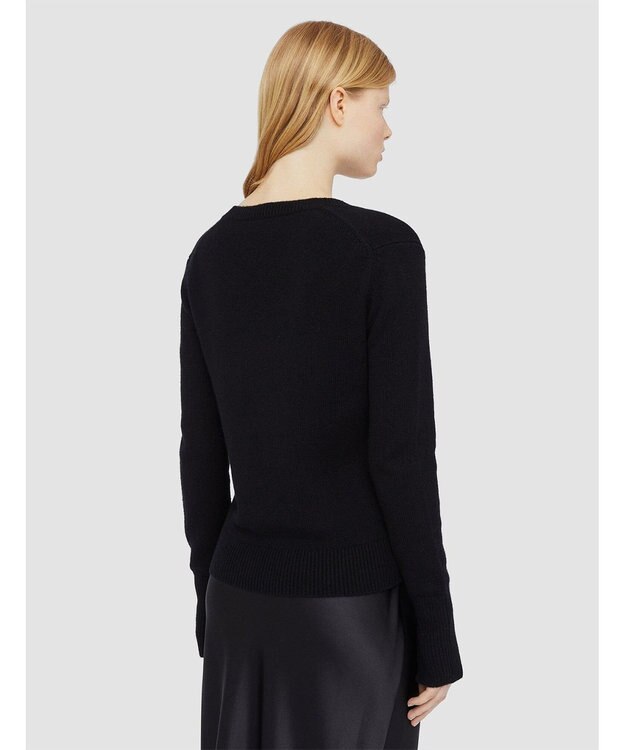 JOSEPH 【FOUNDATIONS】ライトピュアカシミヤ　Vネックニット Black