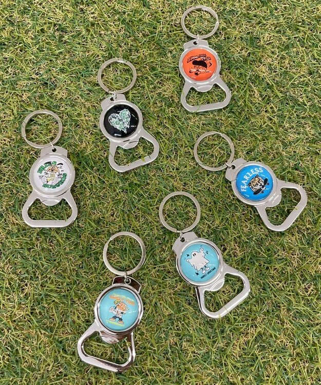 WEGO グラフィックオープナーキーホルダー 柄1