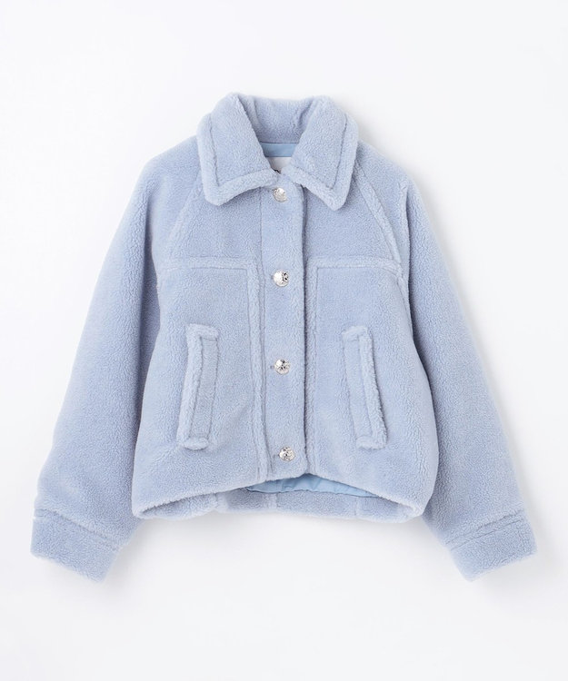 GRACE CONTINENTAL ボアジャケット ブルー