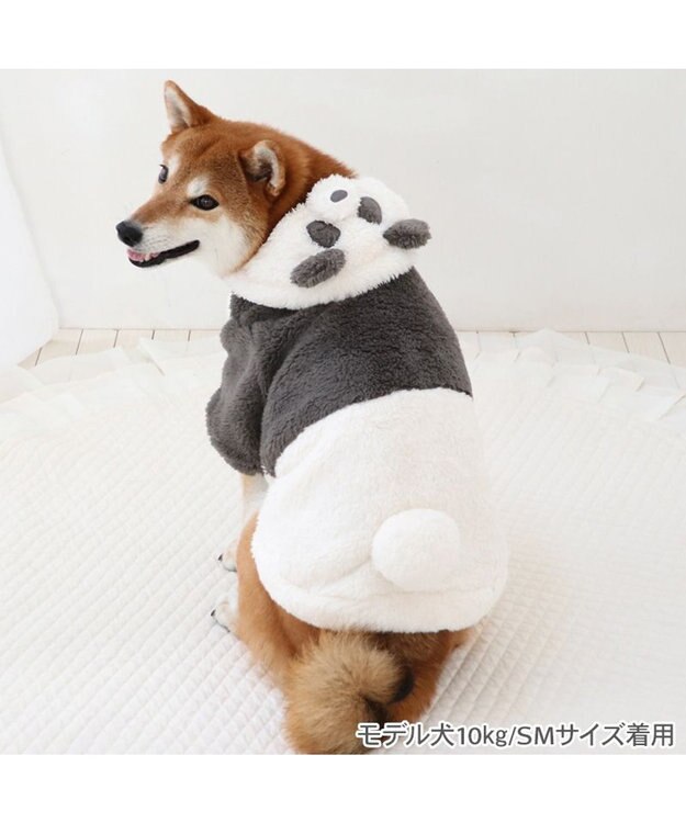 PET PARADISE ペットパラダイス もこもこなりきり パーカー 《パンダ》  中型犬 パンダ