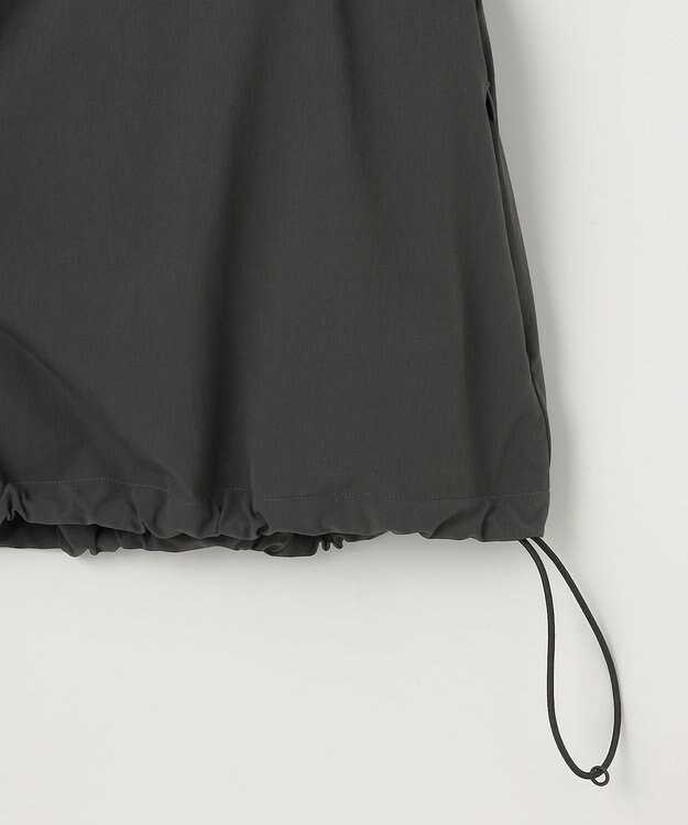 #Newans 【UVカット/撥水/接触冷感】ギャザーブラウス ラッシュガード チャコールグレー