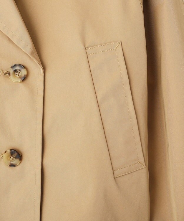 YECCA VECCA レースMIXショートトレンチコート Beige