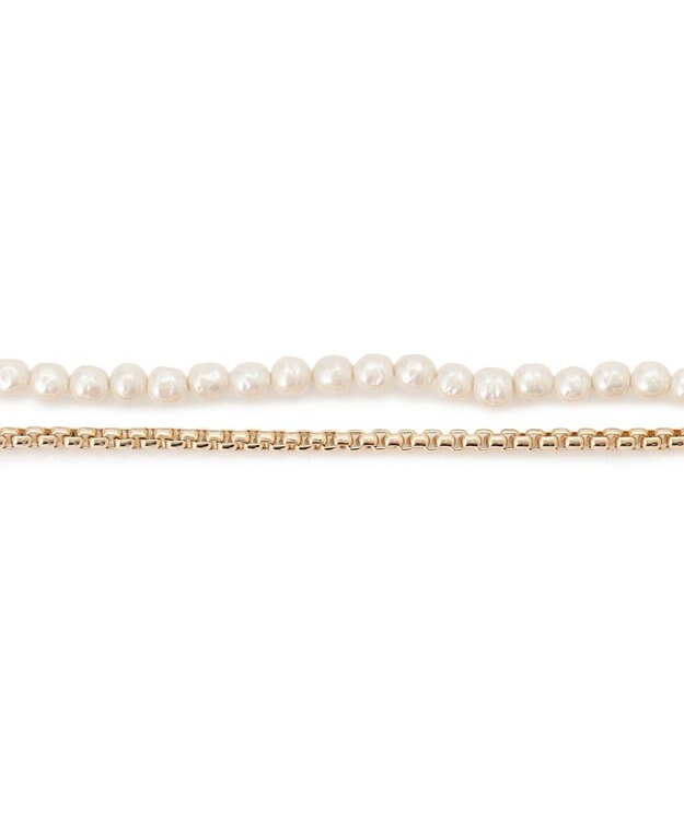 23区 【先行予約】3WAY パールチェーン ネックレス ゴールド系