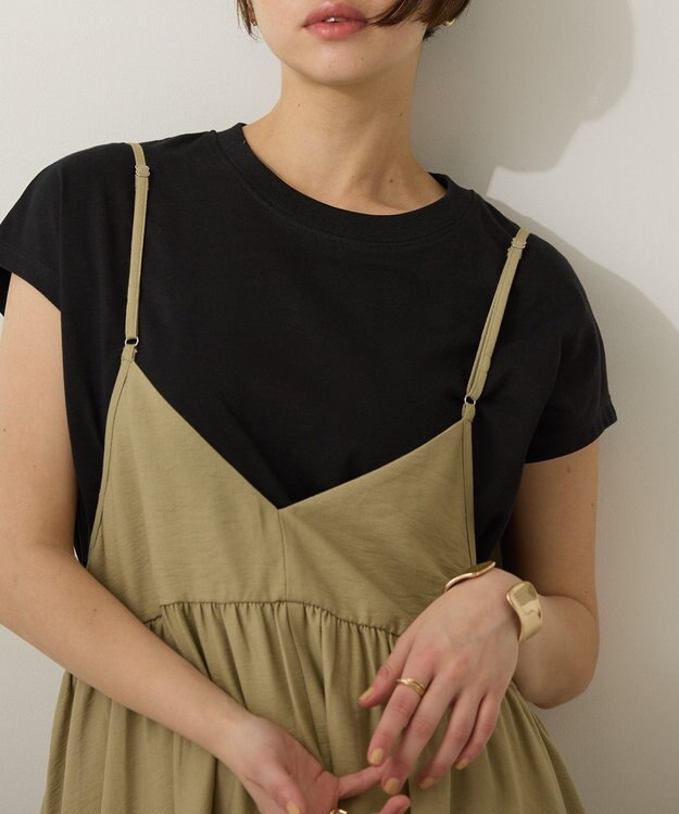 AMERICAN HOLIC 前後２ＷＡＹキャミワンピース Khaki