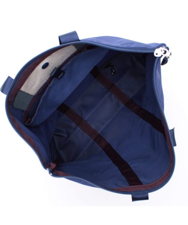 A.D.M.J. 【撥水高密度ナイロン】デービス/オリタタミバッグM NAVY