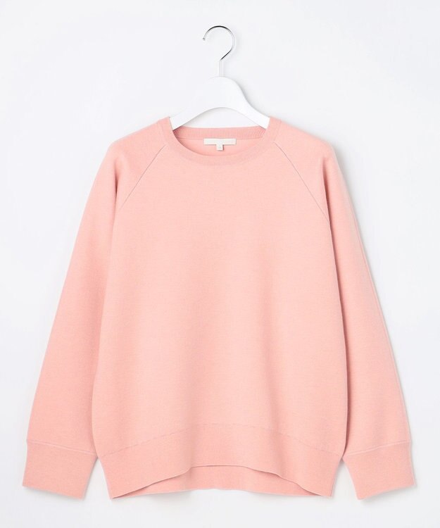 自由区 S 【カタログ掲載】スムージーラグランスリーブ ニット ライトピンク