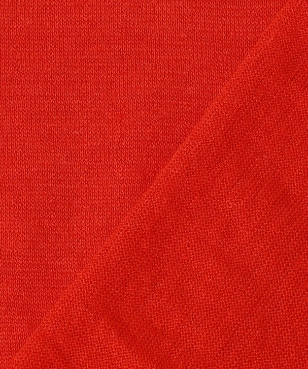 23区 【先行予約】ピュアリネンハイゲージ パフスリーブ ニット レッド系